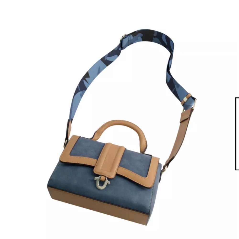 New True Religion camo strap bag